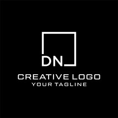 Creative letter dn logo design vektor	