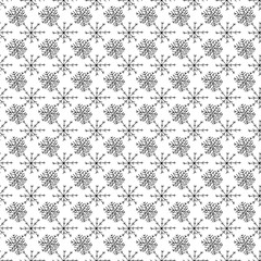Seamless snowflakes pattern. Snowflakes background. Doodle illustration with snowflakes