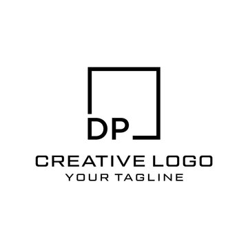 Creative letter dp logo design vektor	