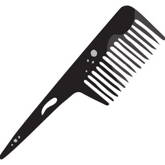Modern hand drawn sticker of tail comb 