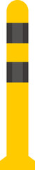 Road barrier column. Vector illustration
