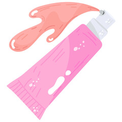 Ready to use flat sticker of makeup foundation 