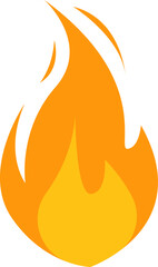 Burning fire icon. Vector illustration