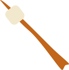 Marshmallow on a stick icon. Vector illustration