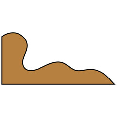 abstract blob shape corner border