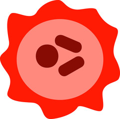 Bacterium unicellular micro organism illustration