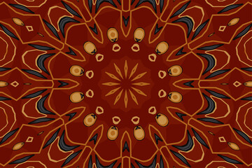 Ornament beautiful seamless pattern with mandala illustration