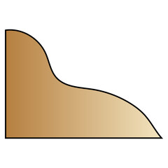 abstract blob shape corner border