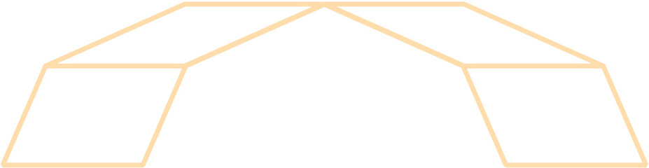 House Roof Icon Outline Isolated on White Background. Minimal House Logo Vector