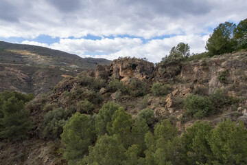 Fototapeta na wymiar mountainous landscape in the south of Spain