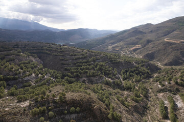 Naklejka premium mountainous landscape in the south of Spain