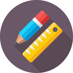 Drafting Colored Vector Icon 