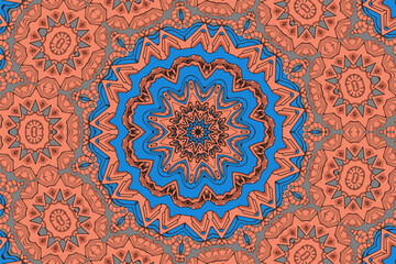 Abstract Tribal festive ethnic seamless decorative pattern