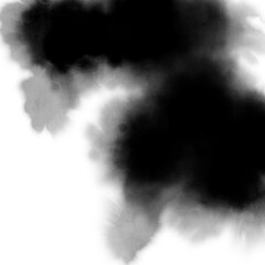 Abstract black grunge overlay, creative design element, scratchy and noisy frame, graphic decoration background, watercolor painting smudge, brushstroke stain