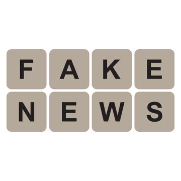 Fake News, Fact News With Scrabble Letter Game Tiles