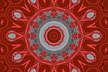 Ornament beautiful seamless pattern with mandala illustration