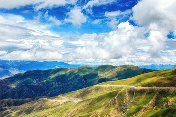 Fototapeta na wymiar Tibetan plateau scenery.