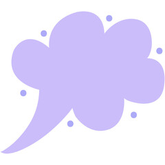 Speech bubble. Transparent PNG clipart for design