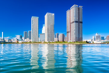 Obraz premium 東京 晴海の都市風景