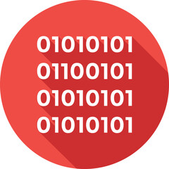 Binary Colored Vector Icon