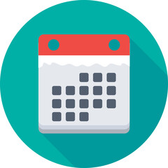 Timetable Colored Vector Icon