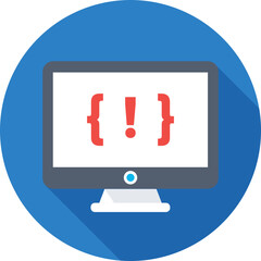 Coding Colored Vector Icon