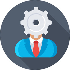 Management Colored Vector Icon
