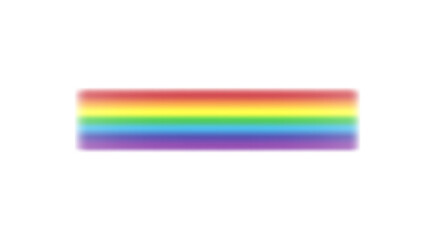 Mockup rainbow spectrum straight element, realistic vector illustration isolated.