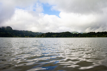 clouds over the lake