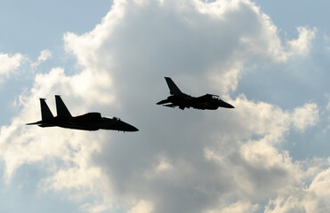 Fighter jets on a mission - 530591716
