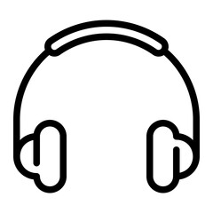 headphone line icon