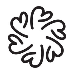 Abstract shape vector art design element modern and contemporary illustration for print and web background