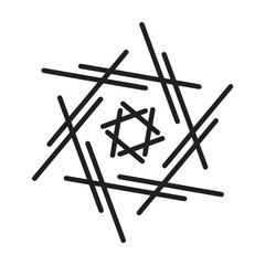 Abstract shape vector art design element modern and contemporary illustration for print and web background