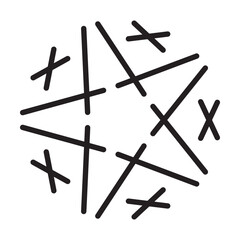 Abstract shape vector art design element modern and contemporary illustration for print and web background