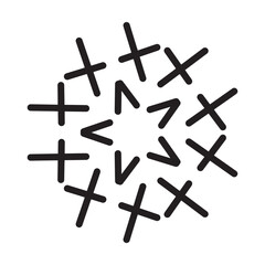 Abstract shape vector art design element modern and contemporary illustration for print and web background