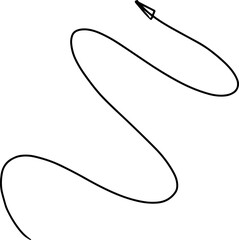 Hand-drawn arrow doodle