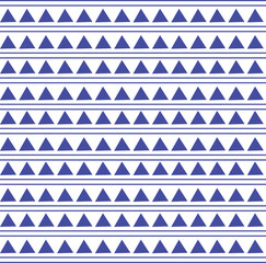 Ethnic pattern lines and triangles blue ,white art designs ikat vector oriental traditional design for background.  Ikat is produced in many traditional textile centers around the world and Christmas