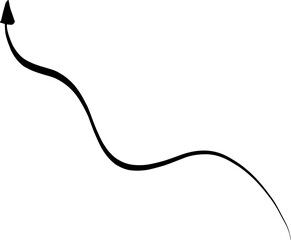 Hand-drawn arrow doodle