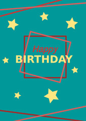 Blue Birthday Greeting card