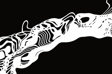 vector 2d abstract backgraund white and black