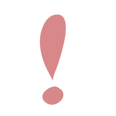 Exclamation mark Type letter