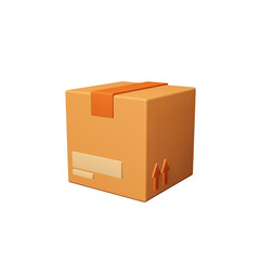 3d icon Paket Box