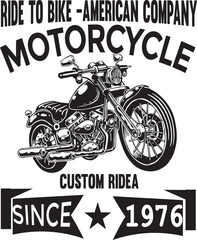 ride to bike american company motorcycle custom ridea since 1976