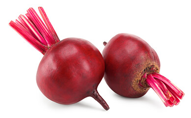 beetroot isolated on white background. clipping path