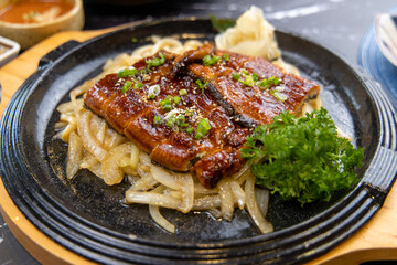 Asian-style grilled eel