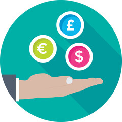 Forex Trading Colored Vector Icon 