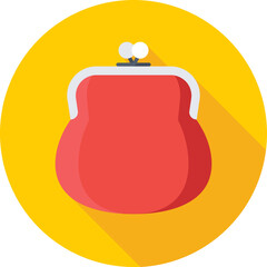Clutch Bag Colored Vector Icon 