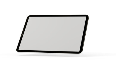 Photo Black tablet computer with blank 3d