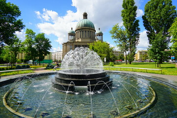 Urban public fountain  of Lodz