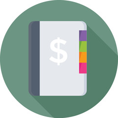 Business Dairy Colored Vector Icon 